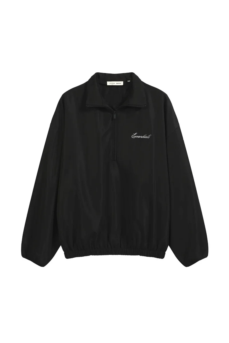 Black zip-neck jacket